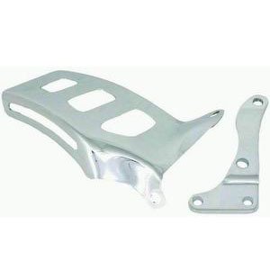 Alternator Bracket - Hi-Tech - Passenger Side - Upper - Mid Mount - Intake / Water Pump Mount - Steel - Chrome - Long Water Pump - Small Block Chevy - Each