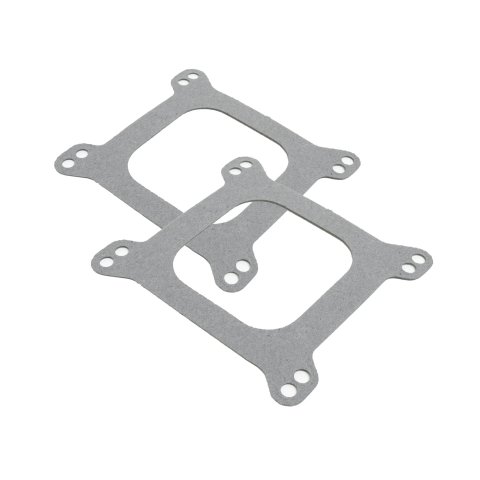 Carburetor Base Plate Gasket - 4-Barrel - Open - 0.063 in Thick - Composite - Square Bore - Pair