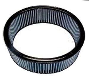 Air Filter Element - Round - 14 in Diameter - 5 in Tall - Reusable Cotton - Red - Universal - Each