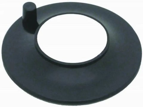 Air Cleaner Adapter - 5-1/8 in Air Cleaner to 2-5/8 in Carb Flange - 0.75 in Tall - Plastic - Black - Each