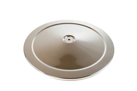 Air Cleaner Lid - Muscle Car Style - 14 in Round - Steel - Chrome - Each