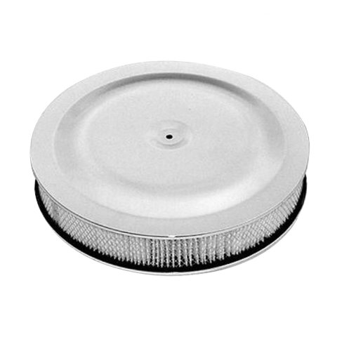 Air Cleaner Assembly - 14 in Round - 3 in Tall - 5-1/8 in Carb Flange - Lowered - Steel - Chrome - Kit