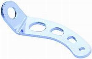 Throttle Return Spring Bracket - Steel - Chrome - Universal - Each