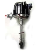 Distributor - Ready-To-Run - Magnetic Pickup - Vacuum Advance - HEI Style Terminal - Black - Chevy V8 - Each