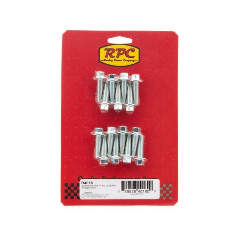 Oil Pan Bolt Kit - Hex Head - Steel - Zinc Oxide - GM LS-Series - Kit