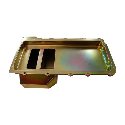 Engine Oil Pan - Rear Sump - 7 qt - Steel - Zinc - GM LS-Series - Each