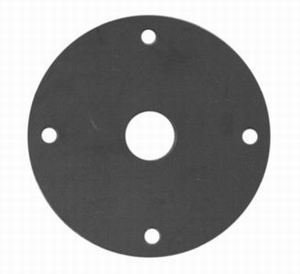 Scuff Plate - 2.5 in OD - 0.5 in ID - Steel - Chrome - Pair