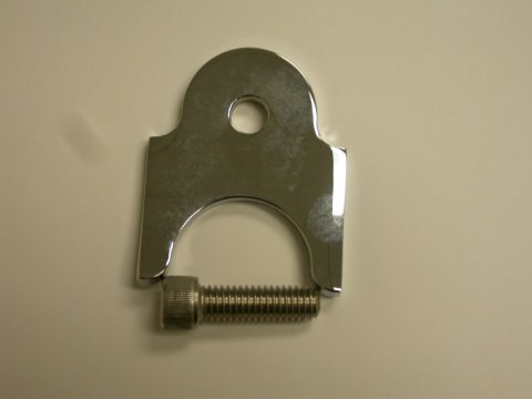 Distributor Hold Down - Bolt Mounted - Hardware Included - Steel - Chrome - Pontiac V8 - Each