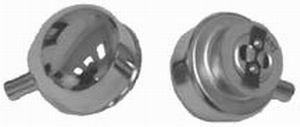 Breather - Twist-On - Round - Steel - Chrome - Oil Filler Tubes - Each