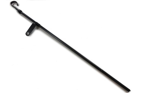 Engine Oil Dipstick - Solid Tube - Pan Mount - Steel - Black Paint - Big Block Chevy 1965-1990 - Each