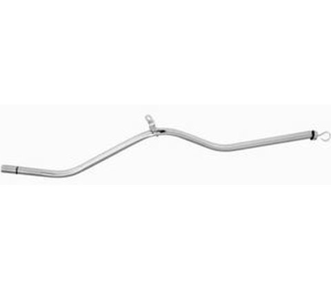 Transmission Dipstick - Transmission Mount - Solid Tube - 34 in Long - Steel - Chrome - TH350 - Each