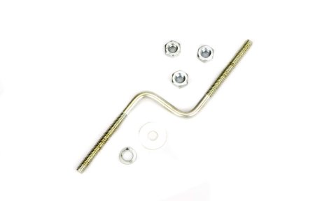 Air Cleaner Stud - Offset - 1/4-20 in Thread - 6 in Long - Wing Nut Included - Steel - Chrome - Each