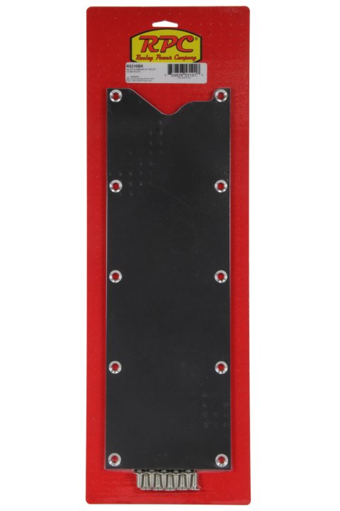 Valley Cover - 0.25 in Thick - Hardware - Aluminum - Black Anodized - GM LS-Series - Each