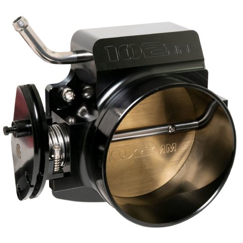 Throttle Body - Stock Flange - 102 mm Single Blade - Aluminum - Black Anodized - GM LS-Series - Each
