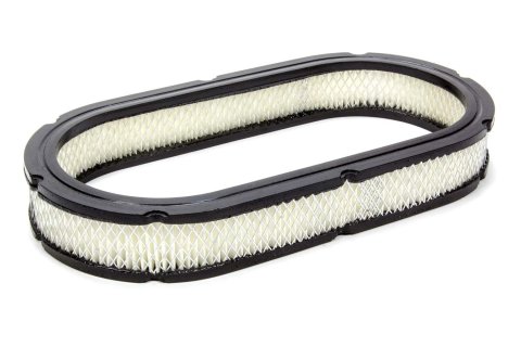 Air Filter Element - 15 in Oval - 2 in Tall - Wire Mesh Included - Paper - White - Universal - Each