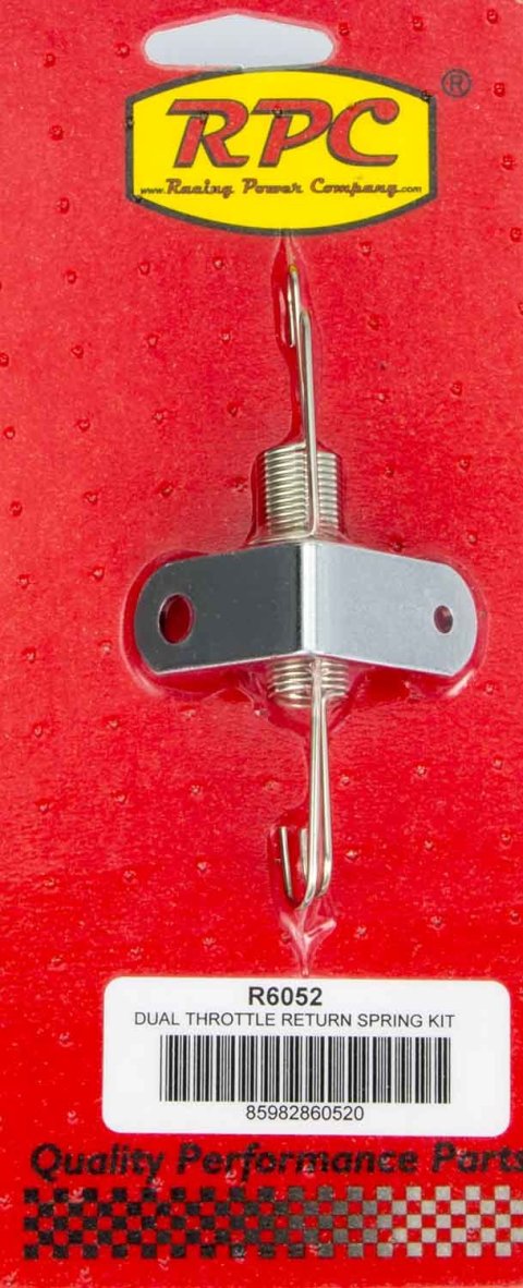 Throttle Return Spring - Steel - Chrome - Kit