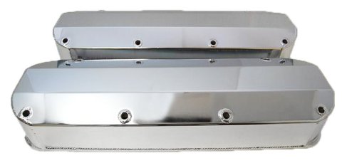 Valve Cover - Tall - 4 in Height - Hardware Included - Fabricated Aluminum - Polished - Big Block Ford - Pair