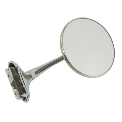 Mirror - Peep - Side View - Round - 4 in Diameter - Steel - Chrome - Each