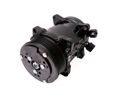 Air Conditioning Compressor - Sanden 508 - R-134A - 7-Rib Serpentine Pulley - Black - Universal - Each