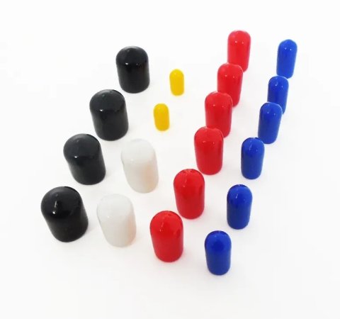 Vacuum Line Cap - Assorted Sizes - Rubber - Assorted Colors - Kit
