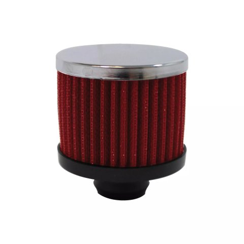 Breather - Push-In - Round - 1-1/4 in Hole - Reusable - Steel - Chrome - Each