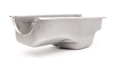 Engine Oil Pan - Front Sump - Stock Depth - Steel - Natural - Small Block Mopar - Each