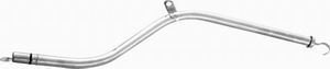 Transmission Dipstick - Transmission Mount - Solid Tube - 27 in - Steel - Chrome - TH350 - Each