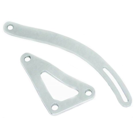Alternator Bracket - Passenger Side - Mid Mount - Head Mount - Steel - Chrome - Small Block Mopar - Each