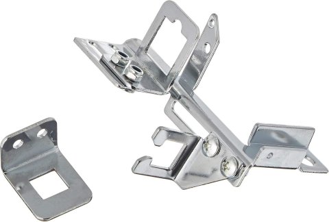Throttle Cable Bracket - Carb Mount - Kickdown - Steel - Chrome - GM Cable - AFB / Carter / Holley Carburetors - Each