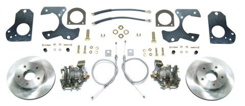 Brake System - Disc Conversion - Rear - 1 Piston Caliper - 11.000 in Rotors - GM G-Body 1978-88 - Kit