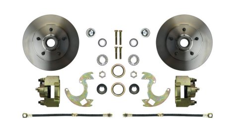 Brake System - Street Series - Disc Conversion - Rear - 1 Piston Caliper - 10.500 in Rotors - GM A-Body / F-Body - Kit