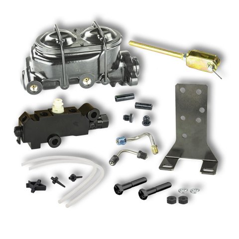 Master Cylinder - Disc / Drum - Integral Reservoir - Proportioning Valve Included - OE Cover - GM X-Body 1962-68 - Kit