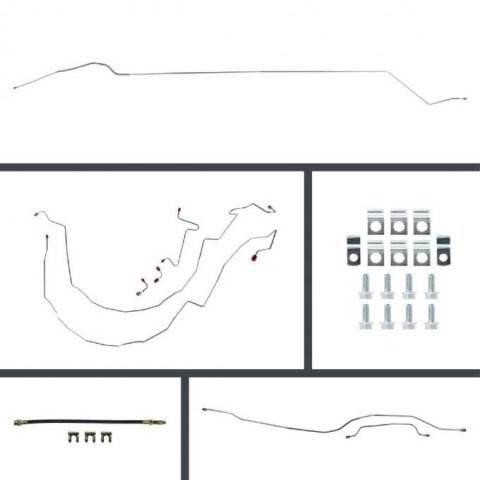 Brake Line Kit - Pre Bent - OE Replacement - Hardware - GM A-Body 1955-57 - Kit