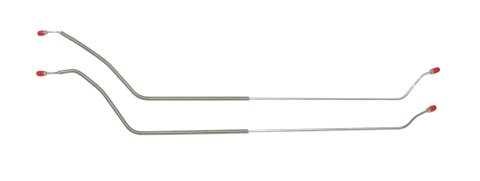 Brake Line Kit - Pre-Bent - 3/8-24 in Inverted Flare - Rear - Steel - GM A-Body 1968-72 - Kit