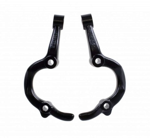 Steering Arm - Stock Height - Steel - Black Paint - GM A-Body 1964-72 - Pair