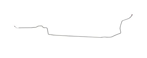 Brake Hard Line - Pre-Bent - Disc Brake - Front to Rear - Stainless - GM F-Body 1977-81 - Each
