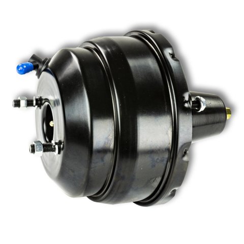 Power Brake Booster - 8 in OD - Dual Diaphragm - Steel - Black Paint - Universal - Each