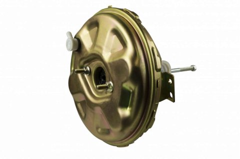 Power Brake Booster - 11 in OD - Vacuum Diaphragm - Steel - Cadmium - Various Applications - Kit