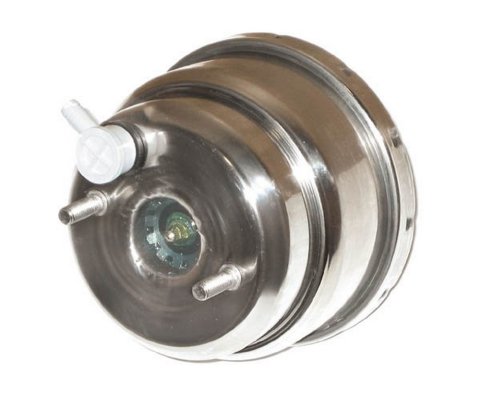 Power Brake Booster - 7 in OD - Dual Diaphragm - Steel - Chrome - Various GM Applications - Kit