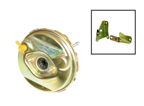 Power Brake Booster - 9 in OD - Vacuum Diaphragm - Steel - Cadmium - Various GM Applications - Kit