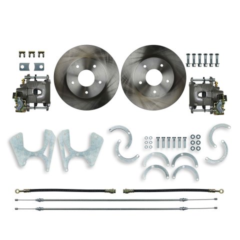 Brake System - Street Series - Disc Conversion - Rear - 1 Piston Caliper - 11.000 in Rotors - GM Fullsize SUV / Truck 1973-91 - Kit