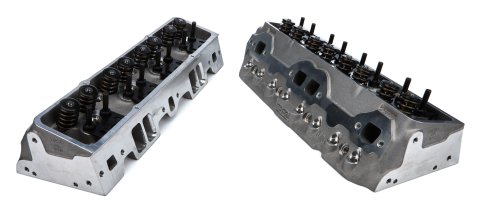 Cylinder Head - IMCA Sprint Car Series - Assembled - 1.940 / 1.600 in Valves - 70 cc Chamber - 1.250 in Springs - Straight Plug - Aluminum - Small Blo