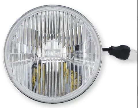 Headlight - Sealed Beam - 5.75 in OD - LED - Classic White Lens - Each