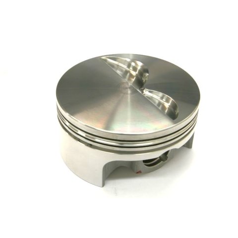 Piston - AutoTec - Forged - Flat Top - 4.030 in Bore - 1.5 x 1.5 x 3.0 mm Ring Grooves - Minus 5.00 cc - Coated Skirt - Small Block Chevy - Set of 8