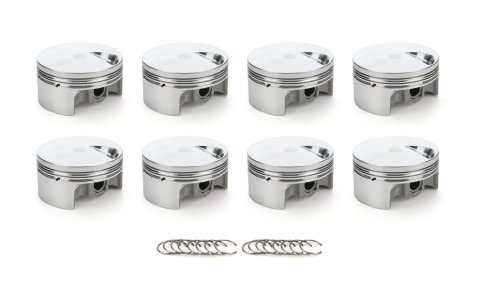 Piston - AutoTec - Forged - Flat Top - 4.500 in Bore - 1.5 x 1.5 x 3.0 mm Ring Grooves - Minus 3.00 cc - Big Block Chevy - Set of 8