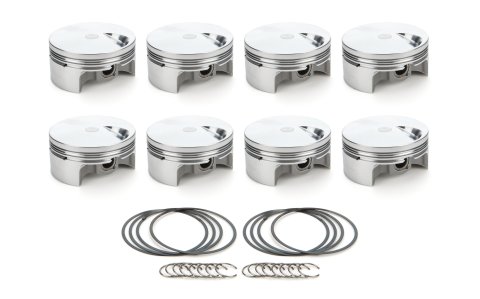 Piston - AutoTec - Forged - Flat Top - 4.600 in Bore - 1.5 x 1.5 x 3.0 mm Ring Grooves - Minus 3.00 cc - Big Block Chevy - Set of 8