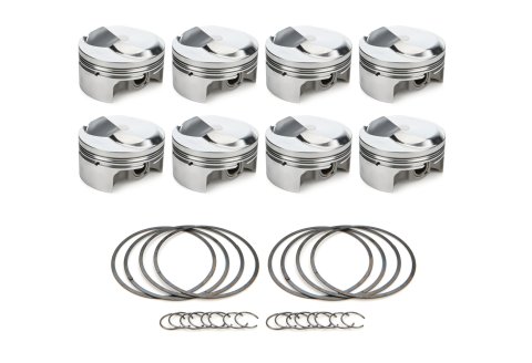 Piston - AutoTec - Forged - Dome - 4.280 in Bore - 1.5 x 1.5 x 3.0 mm Ring Grooves - Plus 22.70 cc - Big Block Chevy - Set of 8