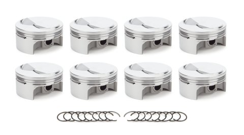Piston - AutoTec - Forged - Dome - 4.560 in Bore - 1.5 x 1.5 x 3.0 mm Ring Grooves - Plus 9.50 cc - Big Block Chevy - Set of 8
