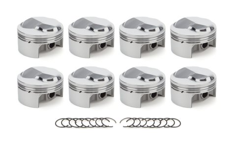 Piston - AutoTec - Forged - Dome - 4.500 in Bore - 1.5 x 1.5 x 3.0 mm Ring Grooves - Plus 38.40 cc - Big Block Chevy - Set of 8