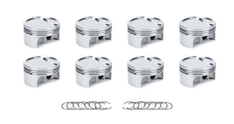 Piston - AutoTec - Forged - Dished - 4.010 in Bore - 1.5 x 1.5 x 3.0 mm Ring Grooves - Minus 20.00 cc - GM LS-Series - Set of 8